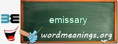 WordMeaning blackboard for emissary